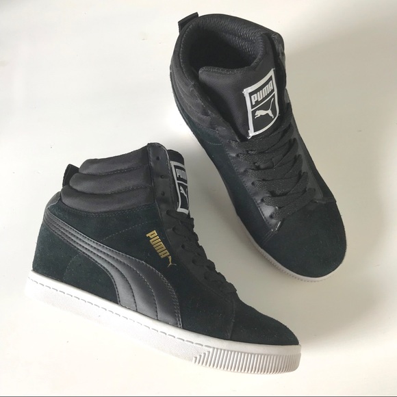 puma classic wedge sneakers